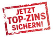 Stempel Top Zins sichern
