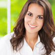 Young smiling cheerful businesswoman
