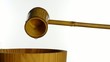 japanese traditional bamboo ladle with water