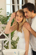 Couple in the bathroom