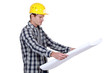 Photo: craftsman looking at a blueprint craftsman looking at a blueprint