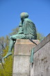 Foto: Sitting Helvetia statue on the river Rhine in Basel, Switzerland Sitting Helvetia statue on the river Rhine in Basel, Switzerland