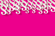 Paragraf Papier Hintergrund oben pink