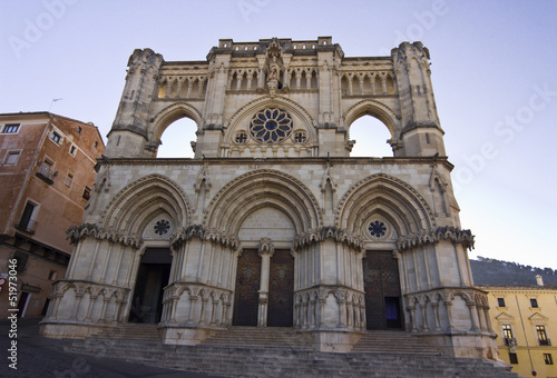 Photo: Cathedral of Cuenca, Castilla la Mancha, Spain. Cathedral of Cuenca, Castilla la Mancha, Spain.