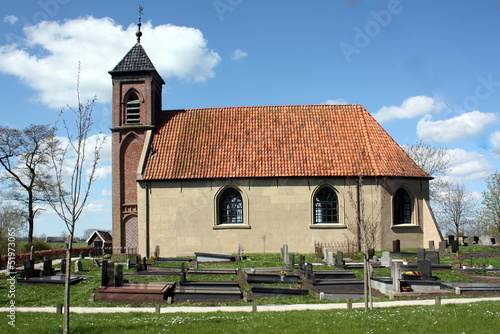 Photo: Small church from 1648 in Dorkwerd.The Netherlands Small church from 1648 in Dorkwerd.The Netherlands