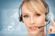 futuristic female helpline operator