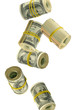 Photo: many rolls of money many rolls of money