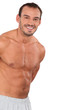 muscular bare-chested man