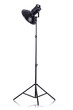 Studio light stand isolated on the white