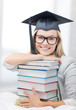 student in graduation cap