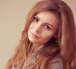 Photo: Portrait of beautiful young woman with makeup Portrait of beautiful young woman with makeup
