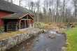Swedish landscape with watermill