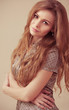 Photo: Portrait of beautiful young woman with makeup Portrait of beautiful young woman with makeup