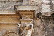 Antique ancient architectural details of Europe