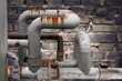 Photo: Rusty metal pipes Rusty metal pipes