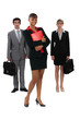 Full length business people
