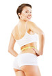 Foto: woman with measure losing her weight woman with measure losing her weight