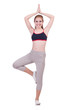 Young Woman Doing Exercises On...