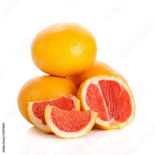 Photo: grapefruits. grapefruit isolated on white background grapefruits. grapefruit isolated on white background