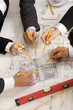 Foto: Meeting the team of engineers working on construction project at Meeting the team of engineers working on construction project at