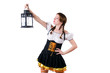 German girl in traditional festival clothing