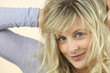 Photo: Young woman with blonde hair Young woman with blonde hair