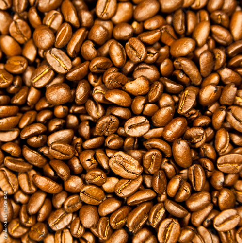 Photo: Brown coffee, background texture. roasted coffee beans. Brown co Brown coffee, background texture. roasted coffee beans. Brown co