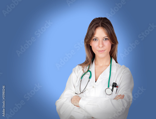Photo: Atractive medical with arms crossed Atractive medical with arms crossed