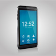 Vector smartphone with blue  welcome screen
