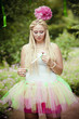 Summer girl portrait. beautiful girl.  Sweet candy girl