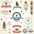 Ice Cream Retro Vintage Labels