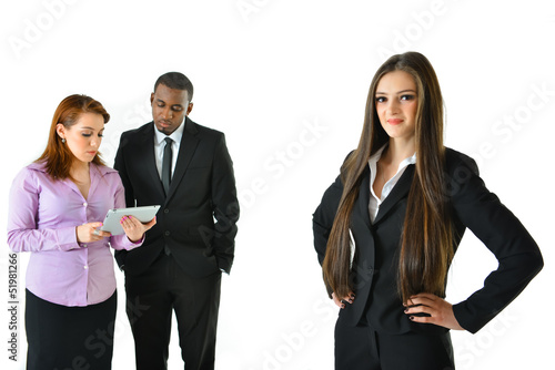 Photo: Business Woman and Team Business Woman and Team