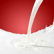 Photo: Pouring milk splash Pouring milk splash