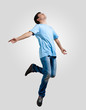 Photo: Young man dancing and jumping Young man dancing and jumping