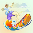 surfing man