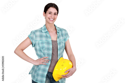 Photo: Manual female worker. Manual female worker.