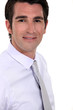 Profile shot of businessman