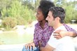 Couple by the waterside