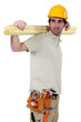 Photo: A casual carpenter. A casual carpenter.