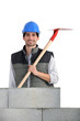 Foto: Builder with a shovel Builder with a shovel