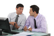Businessmen at a desk