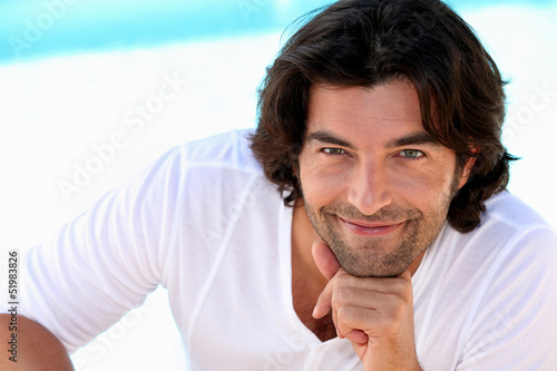 Photo: Portrait of a summery man Portrait of a summery man