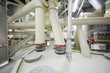 Pipes and other devices in factory