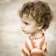 Photo: Portrait of sad child Portrait of sad child