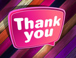 Thank you poster on a wooden. EPS 10