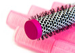 hairbrush and curlers