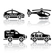 Set of transport icons - Police part 2