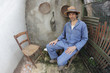 poor farmer at home