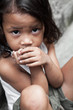 Asian Child Living In Poverty