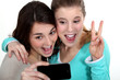 Photo: two girls taking picture of themselves two girls taking picture of themselves